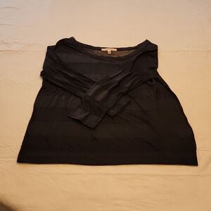Soft Joie Black Striped Blouse